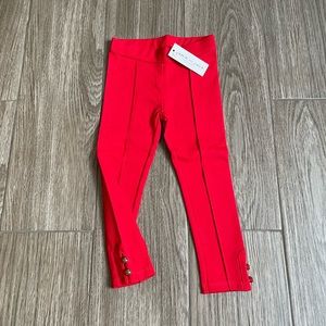 NWT Janie and Jack Red Ponte Pants
